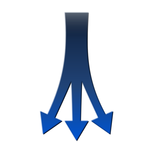 SVG 1 to 3 arrows