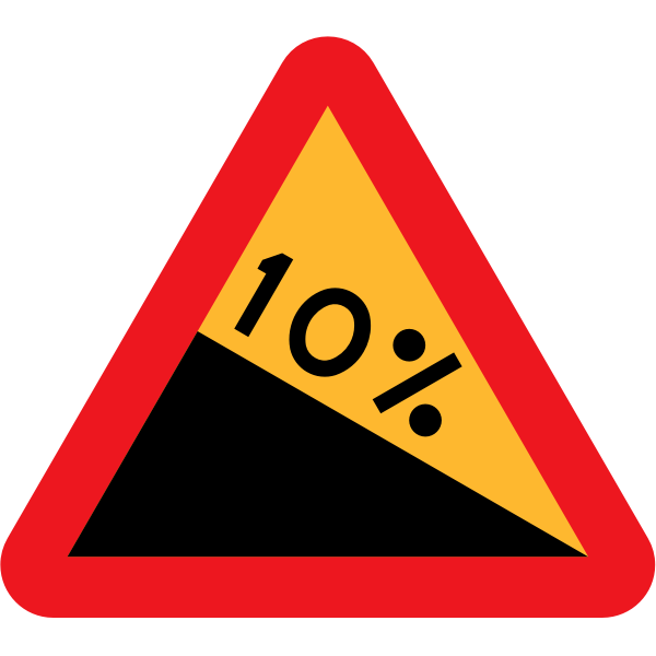 SVG 10 downward gradient from the left side vector clip art