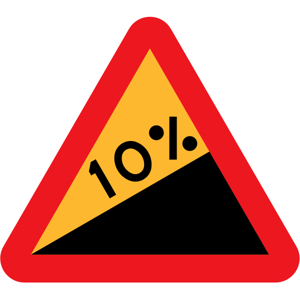 SVG 10 downward gradient from the right side vector image