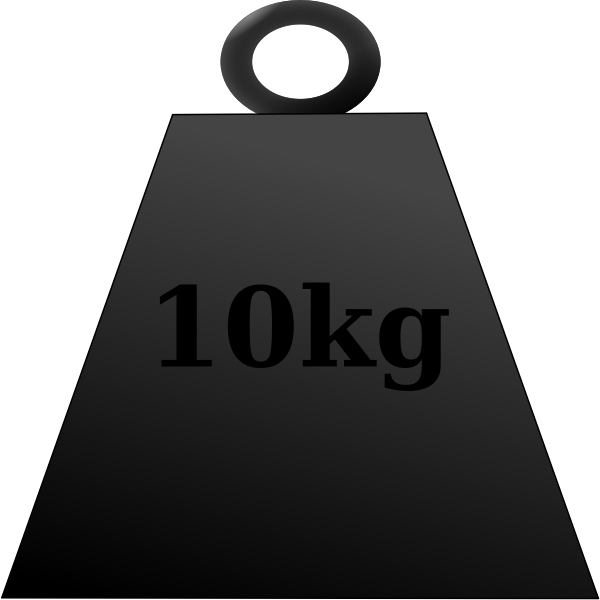 SVG 10 kg weight