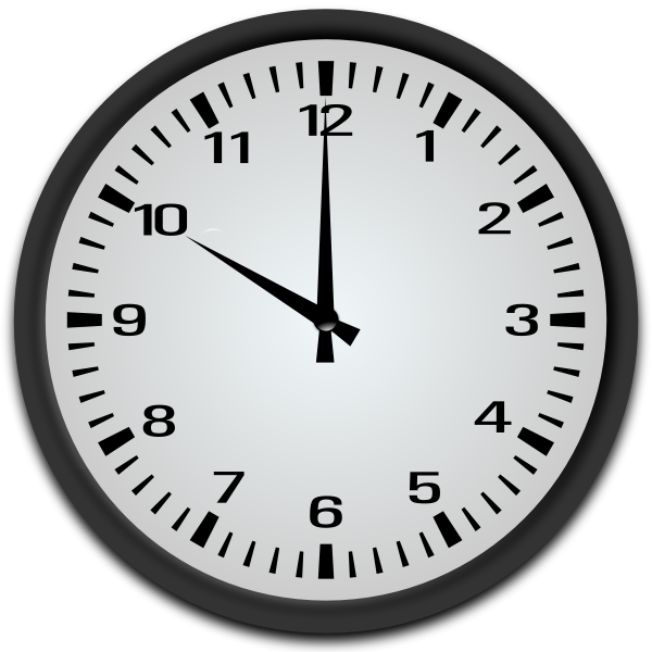 SVG 10 o clock