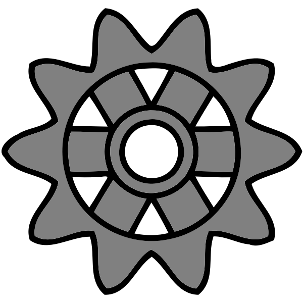SVG 10-tooth gear