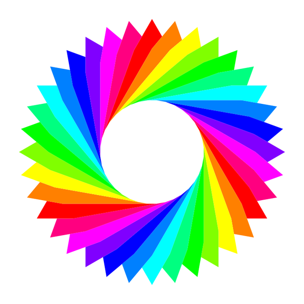 SVG 12 color 36gram triangles