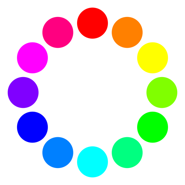 SVG 12 color circles
