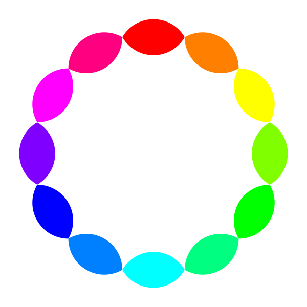 SVG 12 football rainbow vector illustration