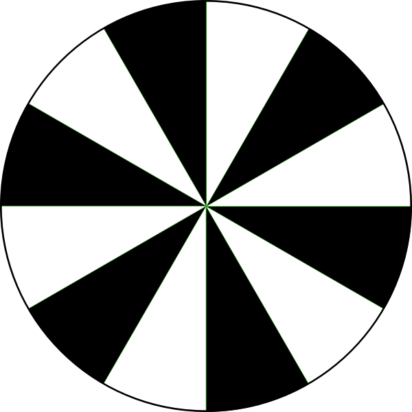 SVG 12 segment circle