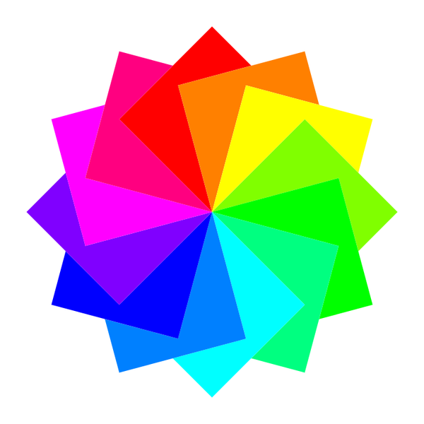 SVG 12 square dodecagram