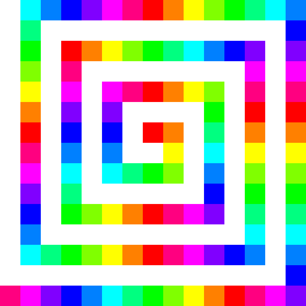 SVG 120 square spiral 12 color