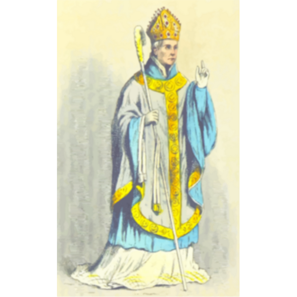 SVG 14th century bishop