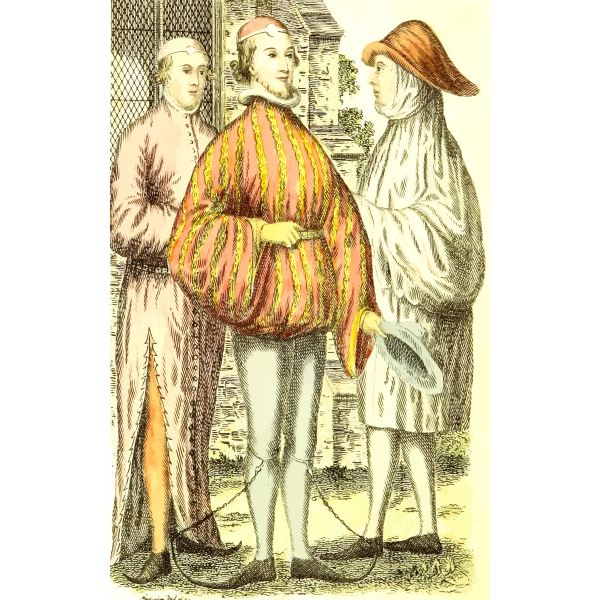 SVG 14th century dress