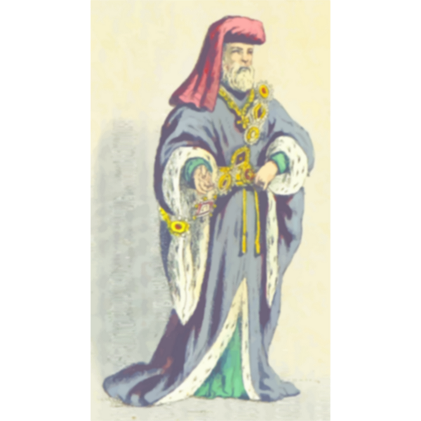 SVG 14th century earl illustration