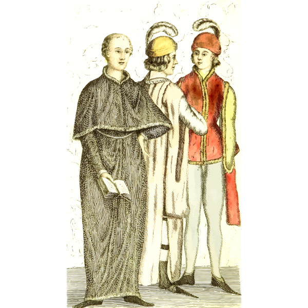 SVG 15th century dress