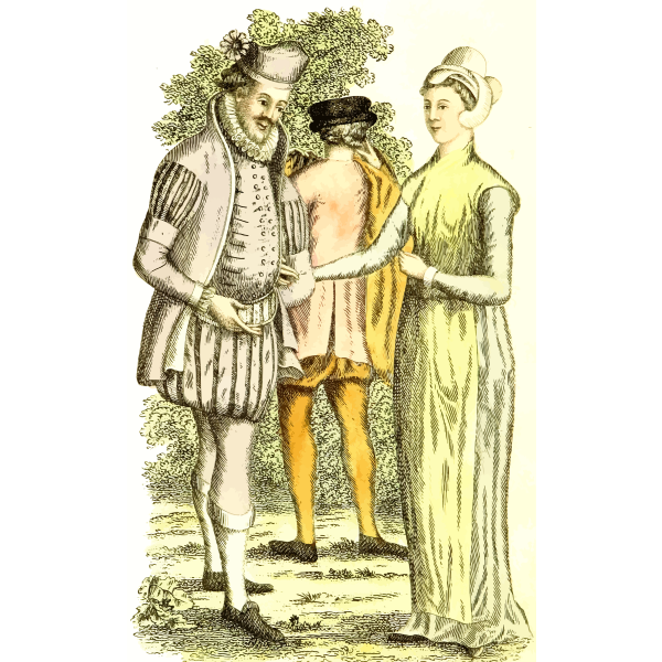 SVG 16th century dress