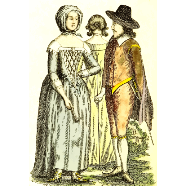 SVG 17th century dress