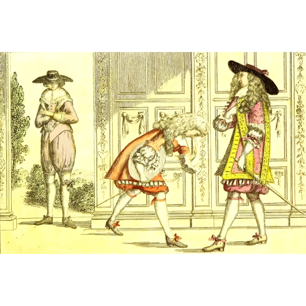 SVG 17th century fashion