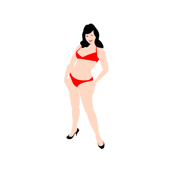 SVG 1950s Pinup Girl