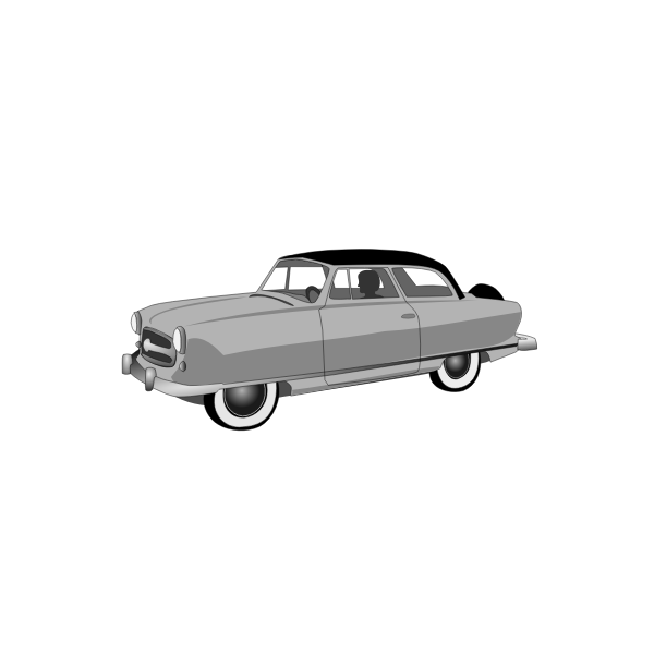 SVG 1950s Rambler Convertible vector image