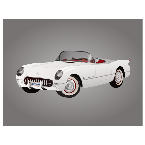 SVG 1953 Corvette car model