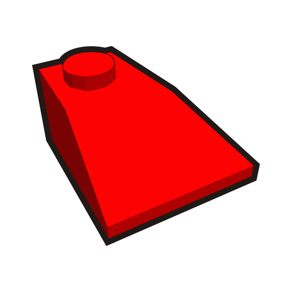 SVG 1x1 corner kid039s brick element red vector clip art
