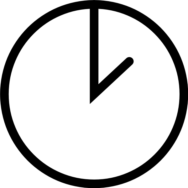 SVG 2 o-clock watch face vector drawing