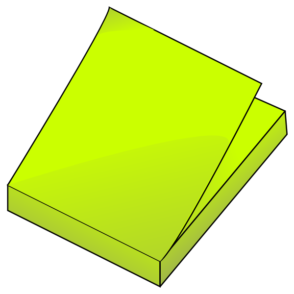 SVG 2011 02 11 Yellow Post it stac