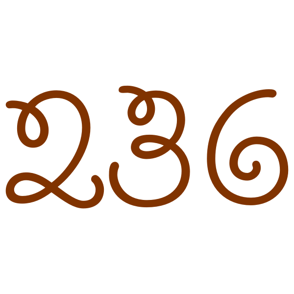 SVG 236 number