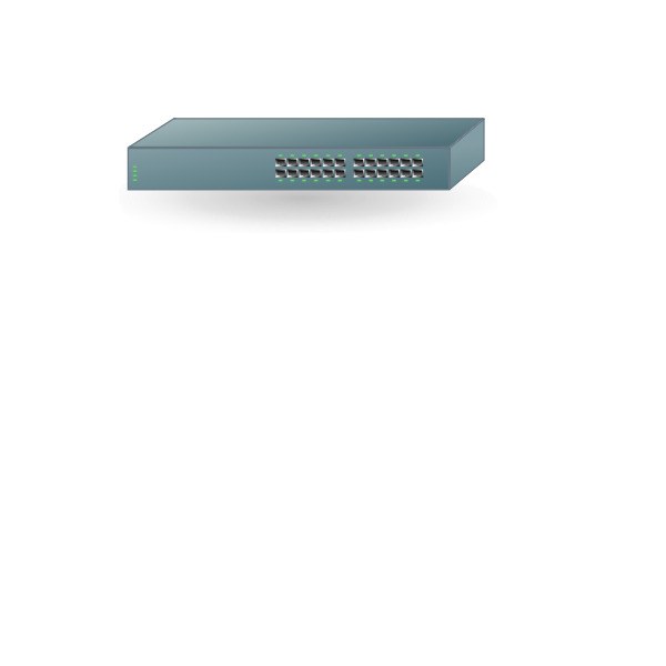 SVG 24-Port switch vector graphics