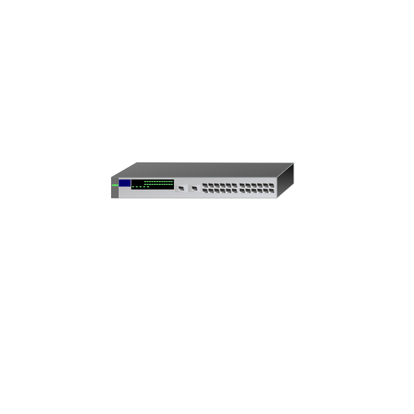 SVG 26-Port HP switch vector image