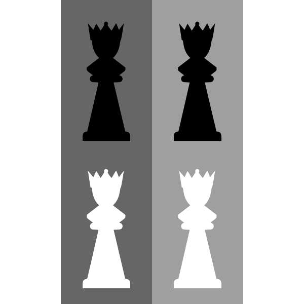SVG 2D chess set