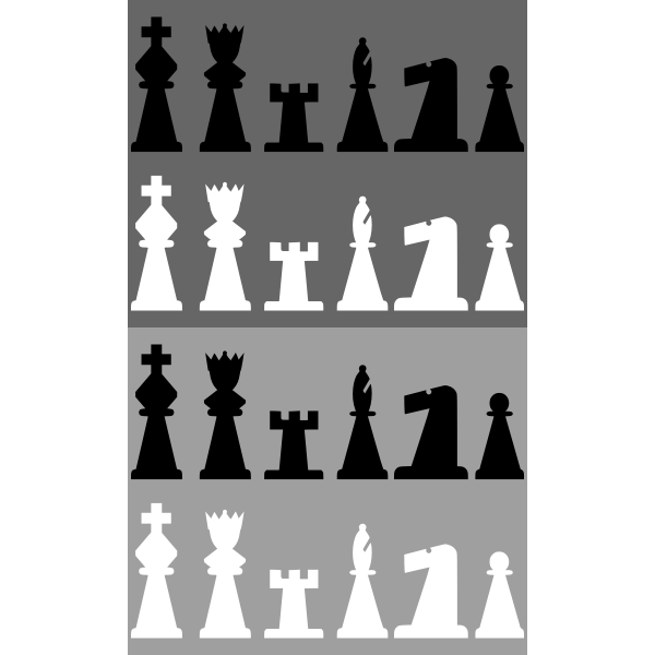 SVG 2D Chess set - Pieces