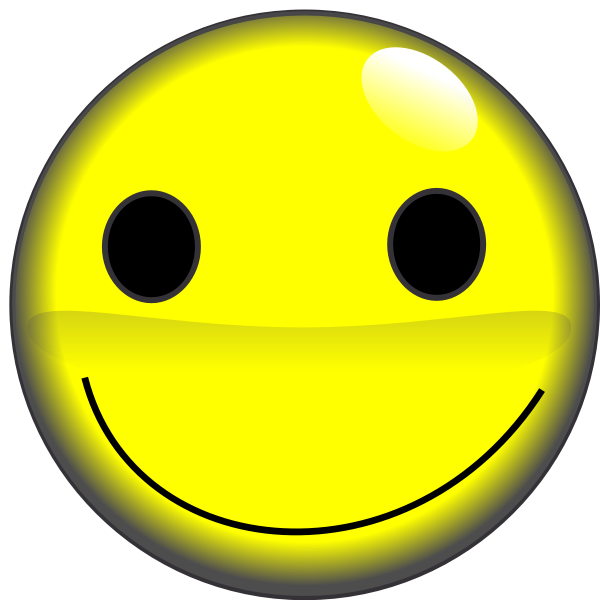 SVG 2D smiley face vector image