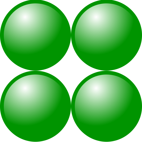 SVG 2x2 green balls