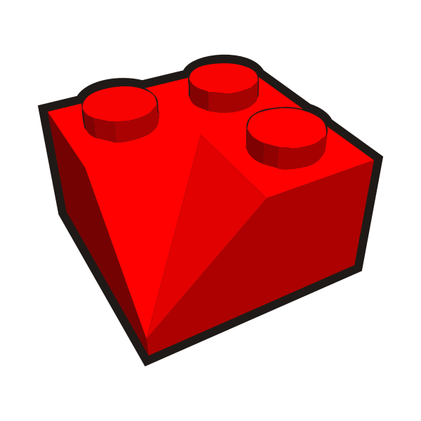 SVG 2x2 slope corner kid039s brick element red vector graphics
