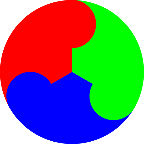 SVG 3 color yinyang