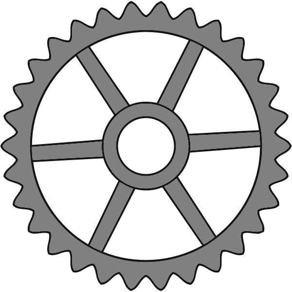 SVG 30-tooth cogwheel