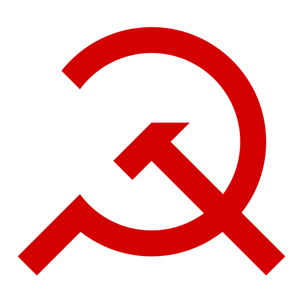 SVG 34 circle sickle and hammer red sign vector graphics