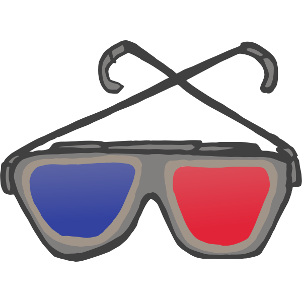 SVG 3D Anaglyph Glasses