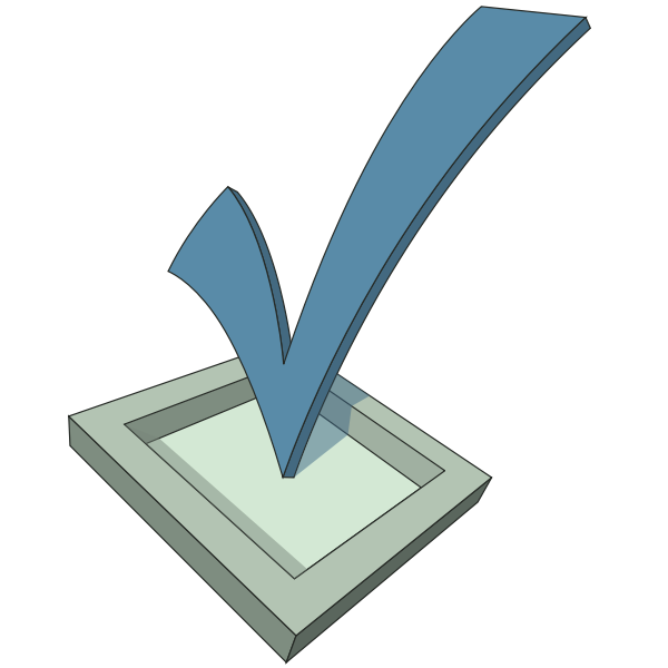 SVG 3D checkmark