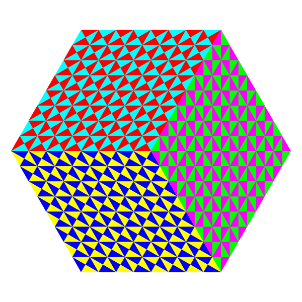 SVG 3d cube colorful pattern