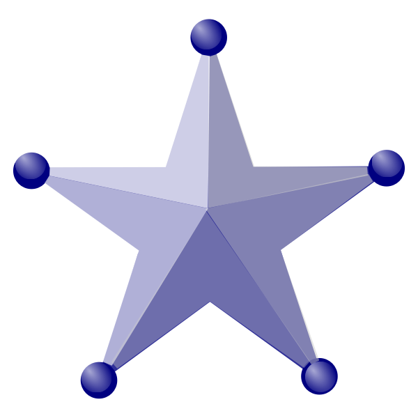 SVG 3D Fancy Star