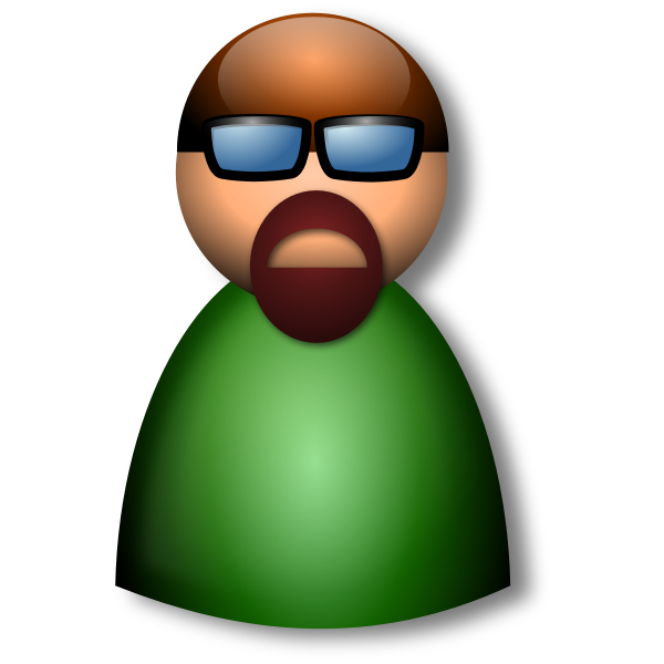 SVG 3D Glasses avatar vector illustration