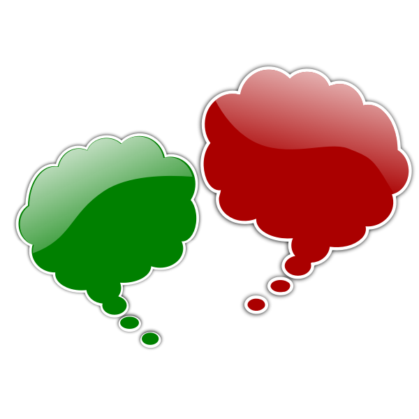 SVG 3D glossy speech bubble vector image