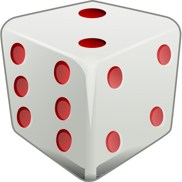 SVG 3d image of dice