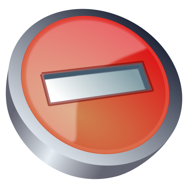 SVG 3D minus token vector image