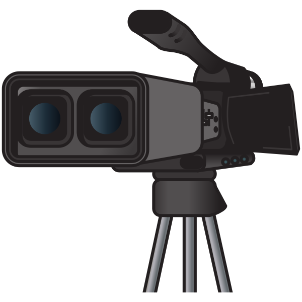 SVG 3D movie camera