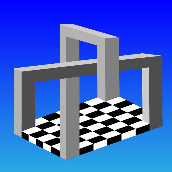 SVG 3D optical illusion frame