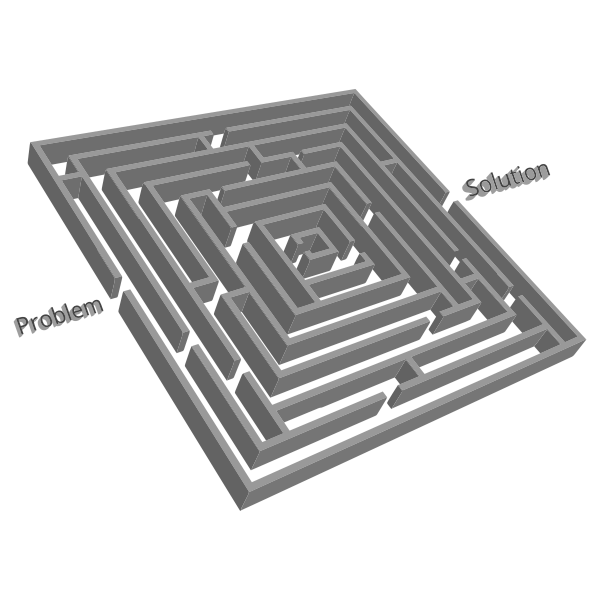 SVG 3D Problem Solution Maze