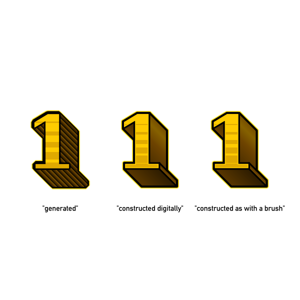 SVG 3D text effect