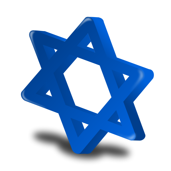 SVG 3D vector of Star of David