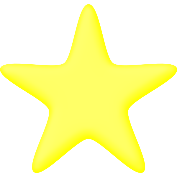 SVG 3D yellow star